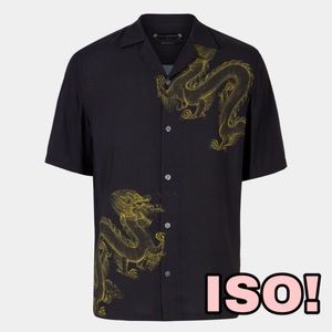 allsaints tyranus dragon shirt